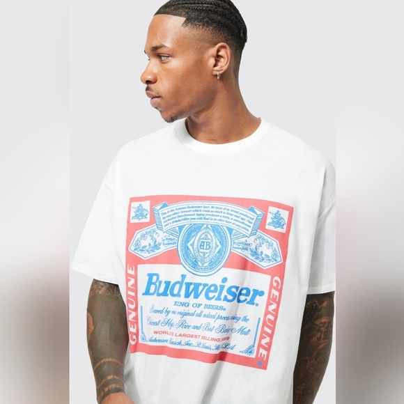 NWT  Unisex Budweiser Beer Tshirt - Picture 1 of 6